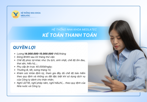 [HÀ NỘI] KẾ TOÁN THANH TOÁN